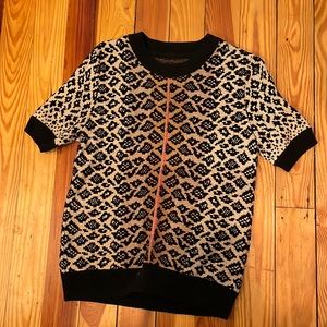 Anthropologie leopard print sweater XS worn once!